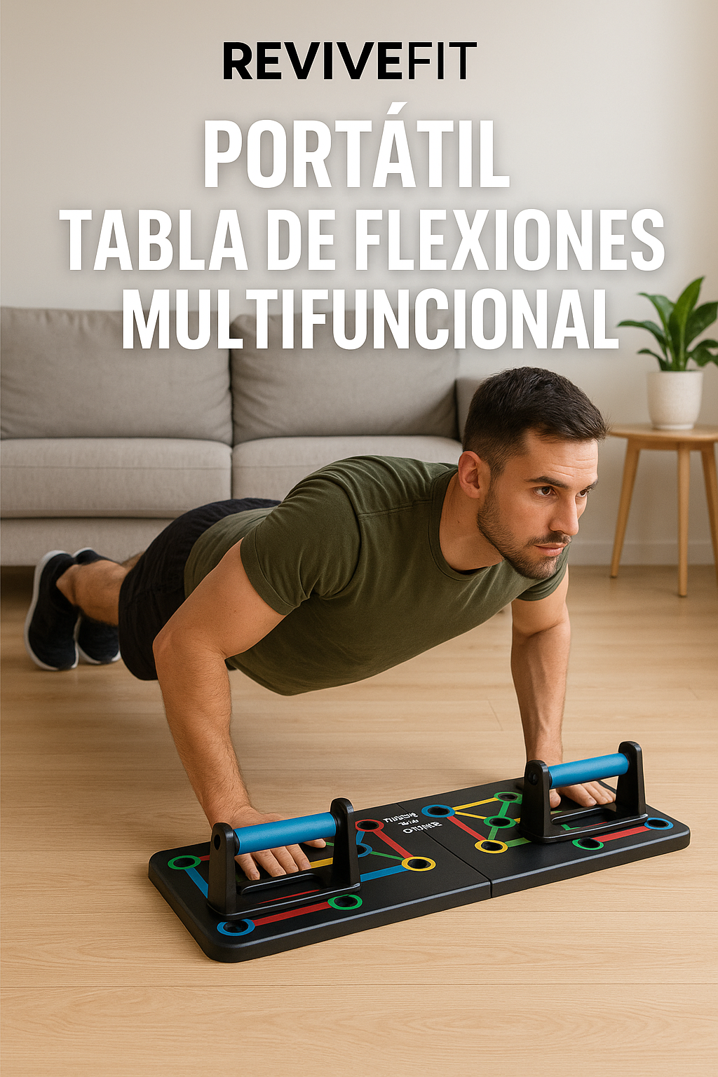 Tabla de Flexiones Multifuncional Portátil